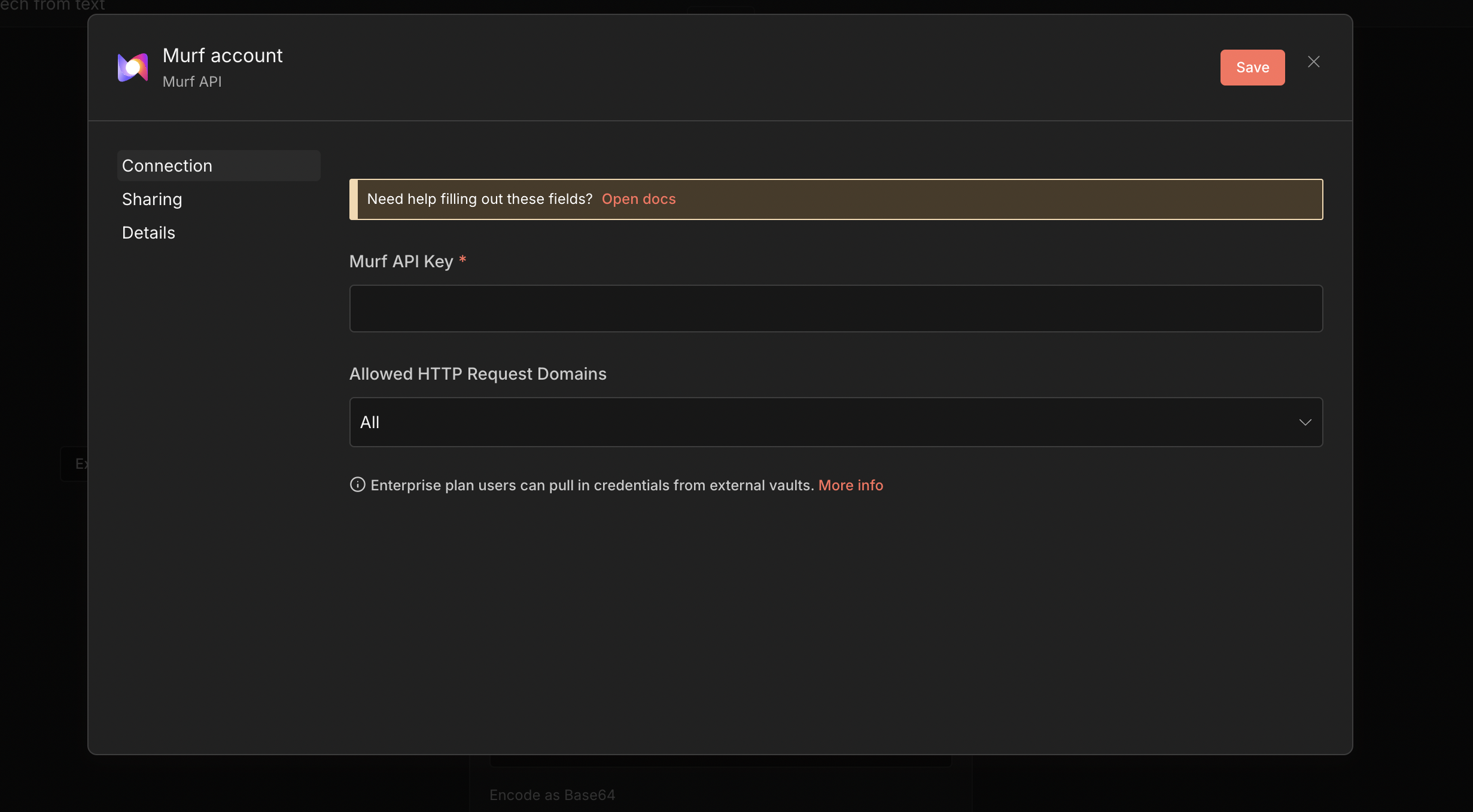 Murf Credentials Setup