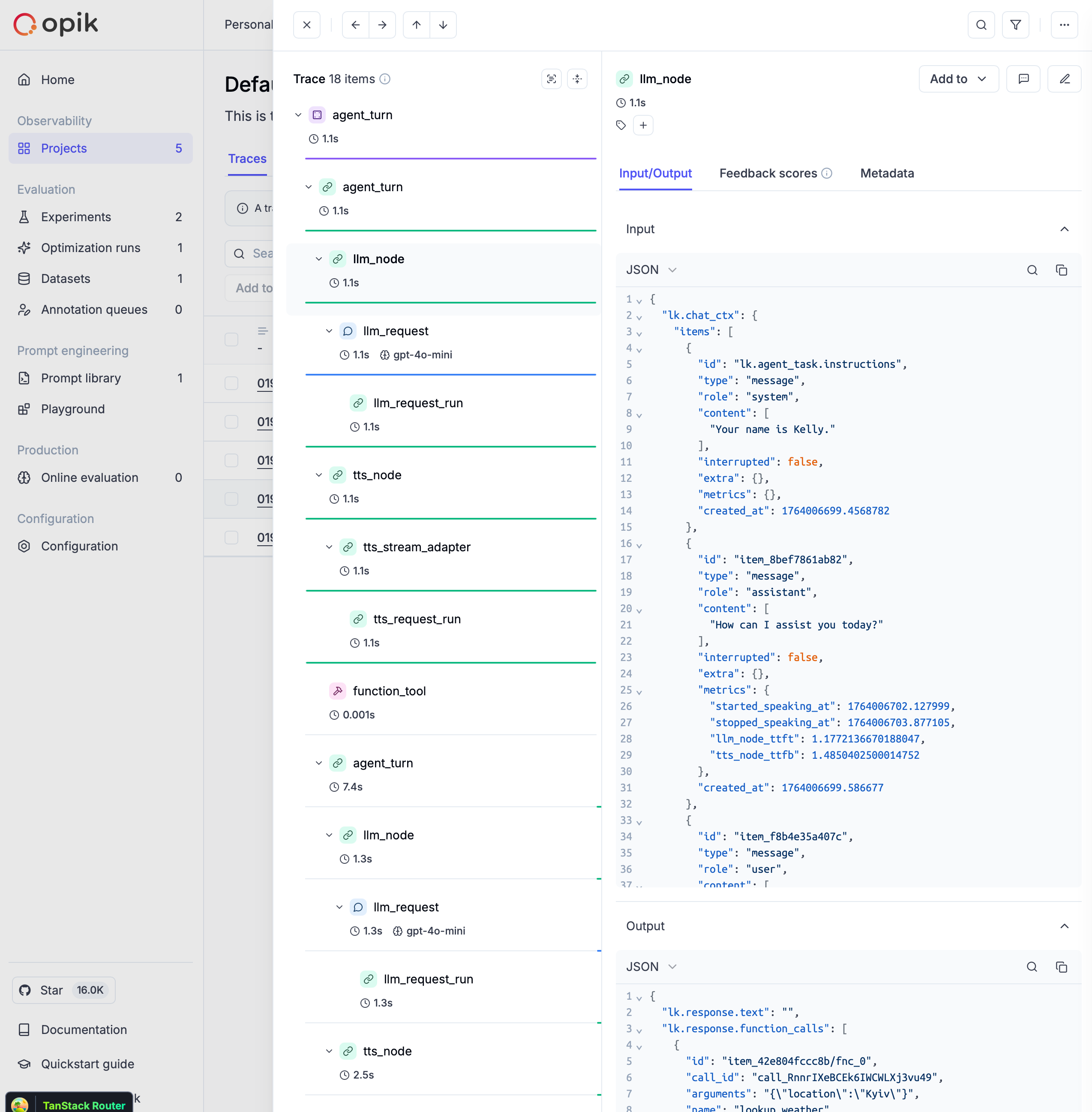 LiveKit Agents tracing