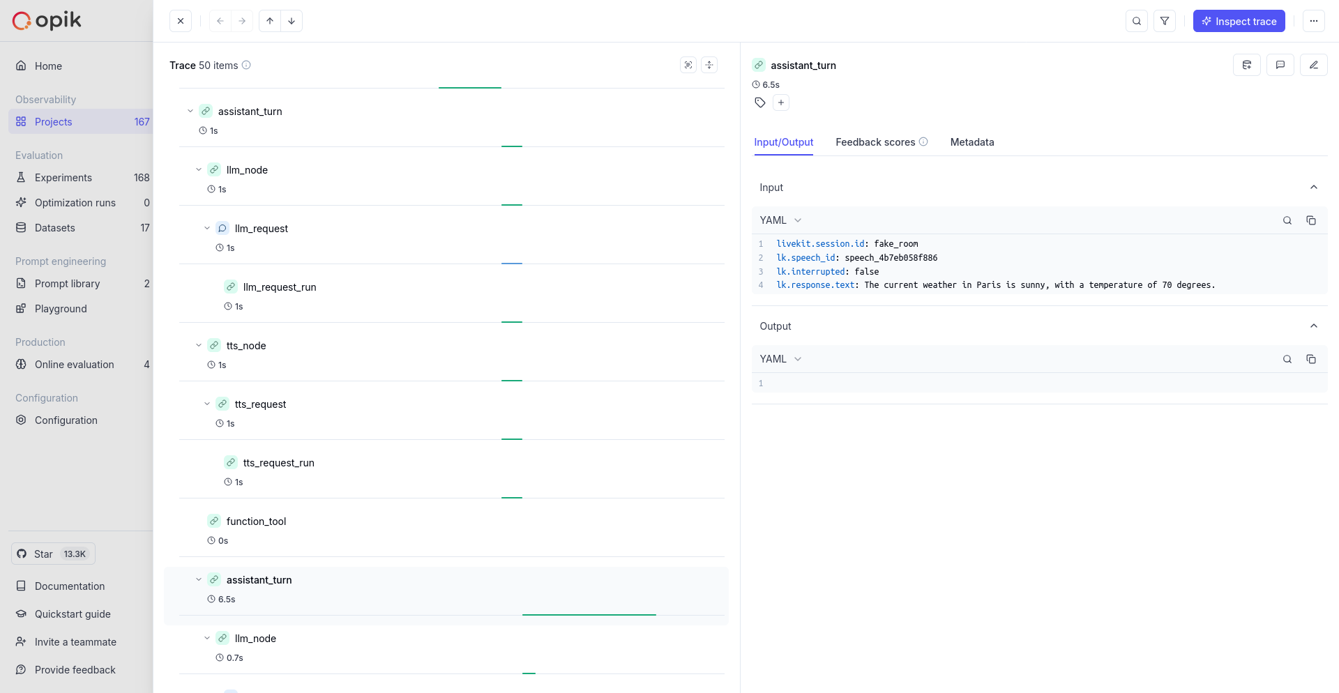 LiveKit Agents tracing