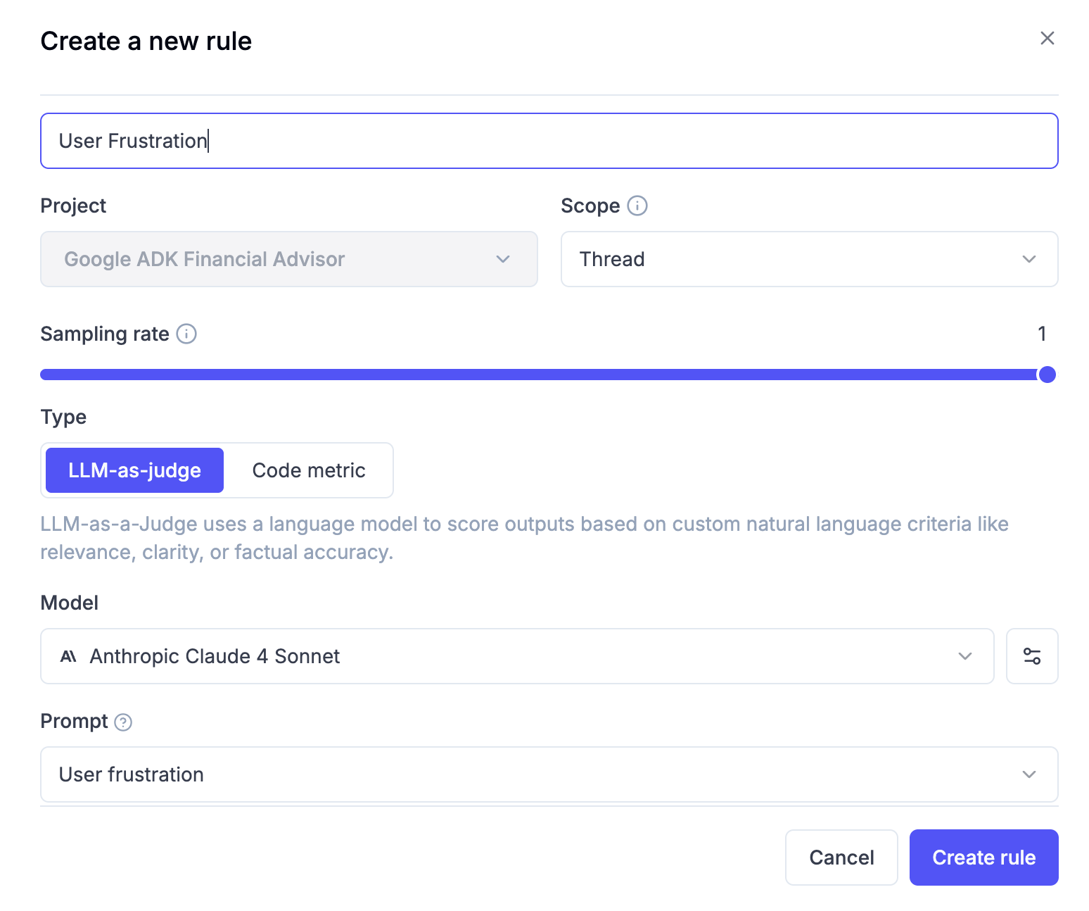 Thread Online Score Interface