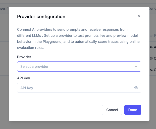 New AI Provider Modal