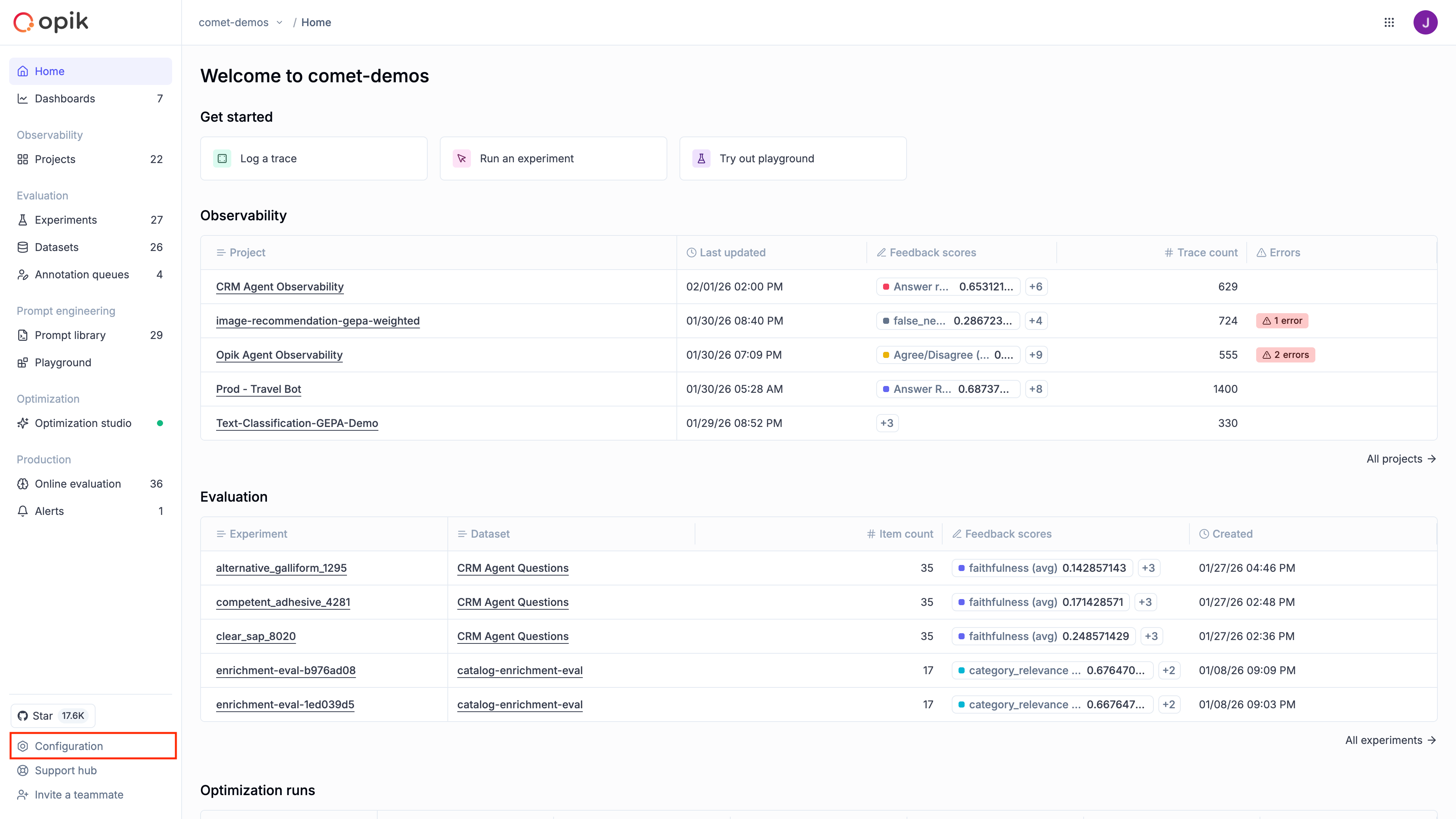 Workspace Configuration