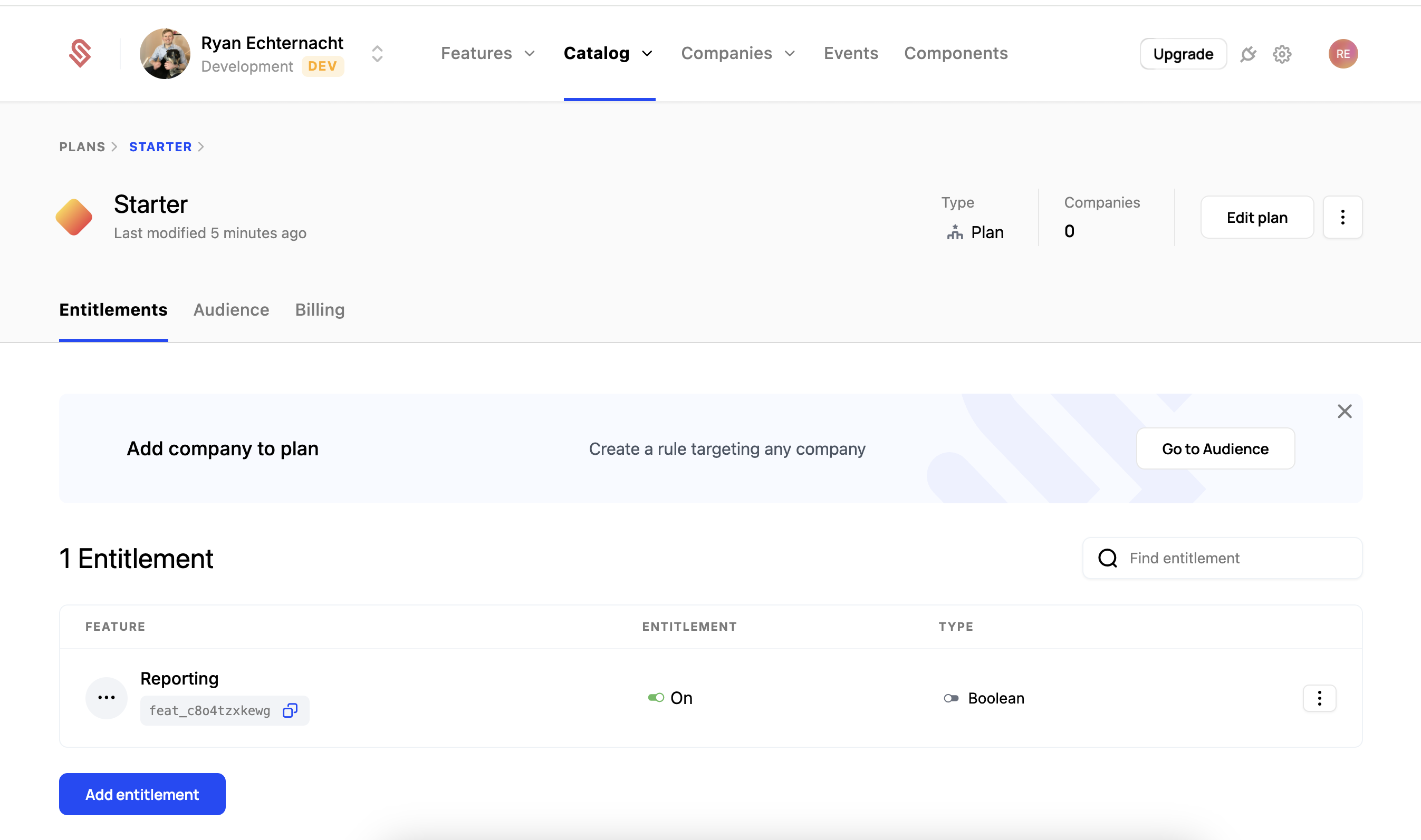 Starter Entitlements