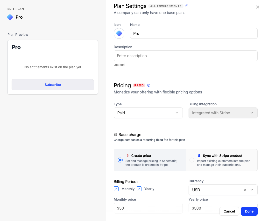 Schematic plan creation