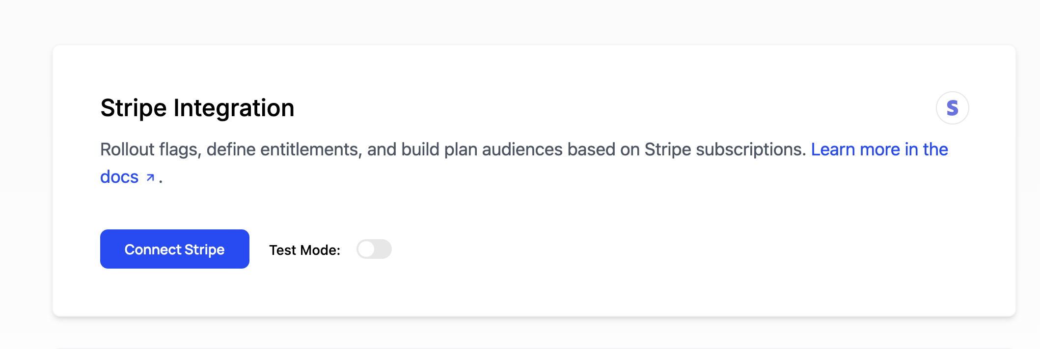 Stripe Prod Account