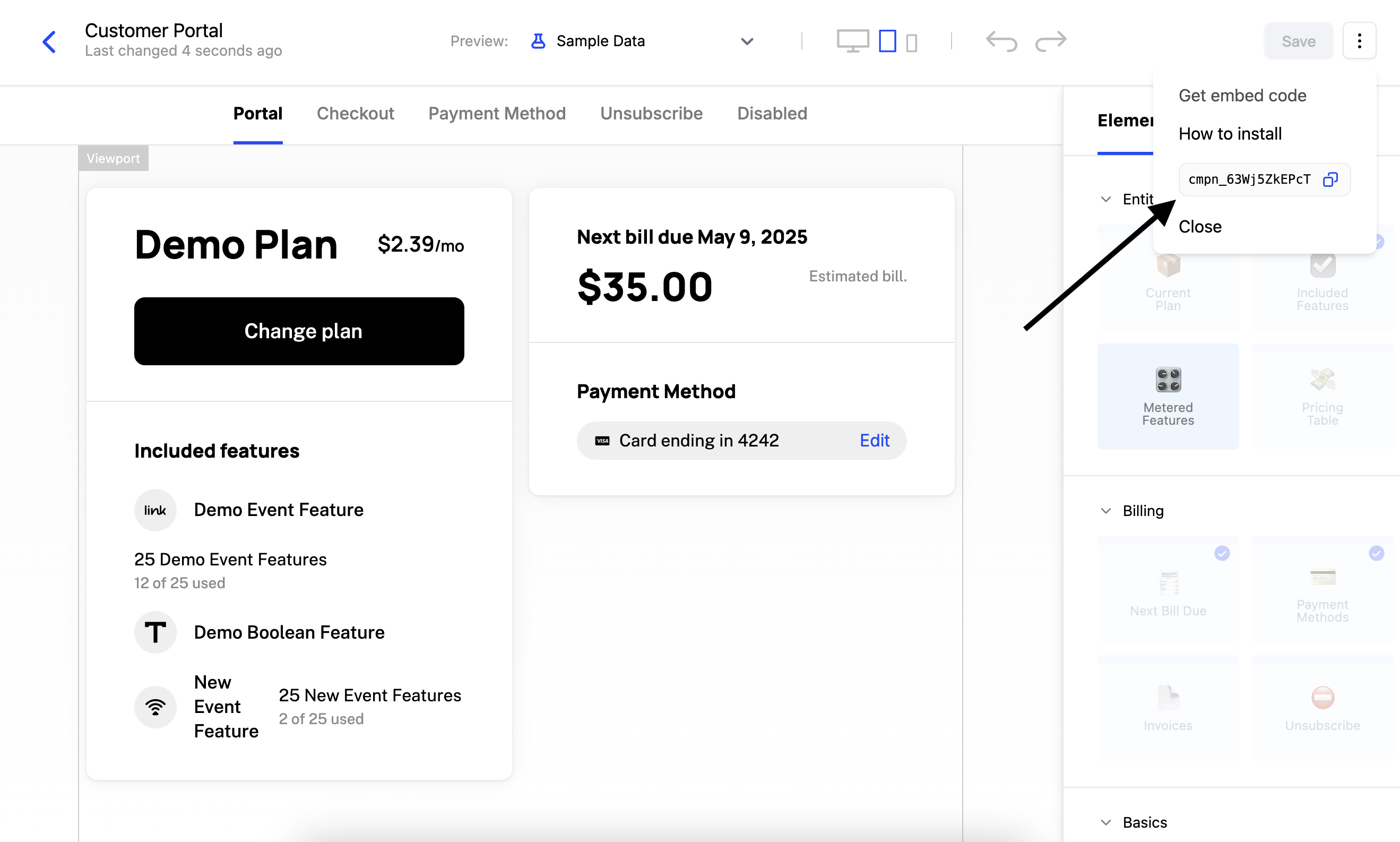 Create a component - step 2
