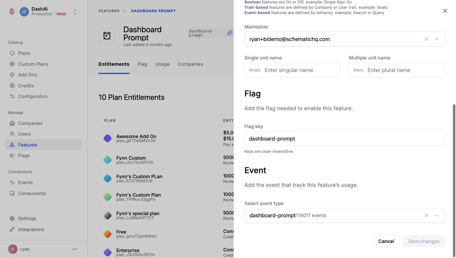 Feature Tracking Event