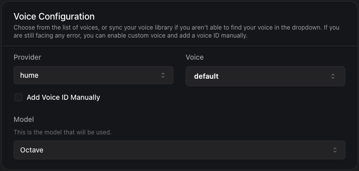 Hume Voice Provider