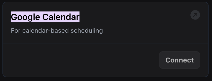 Google Calendar Integration