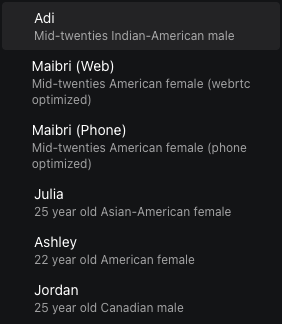 Additional Vapi Voices