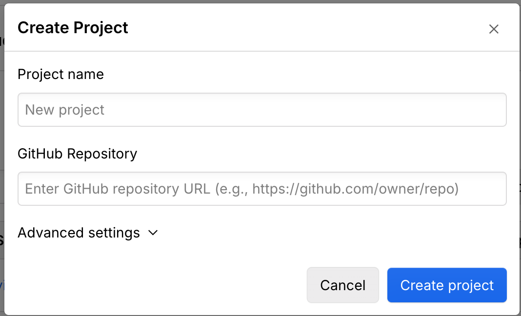 Webflow Cloud project creation