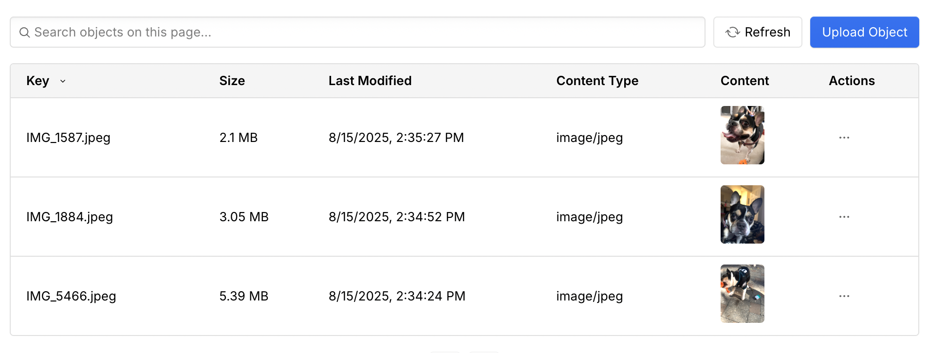 Upload files to Object Storage bucket