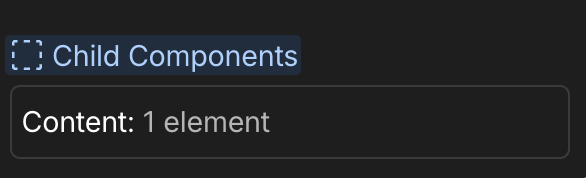 Slot property in the Webflow panel