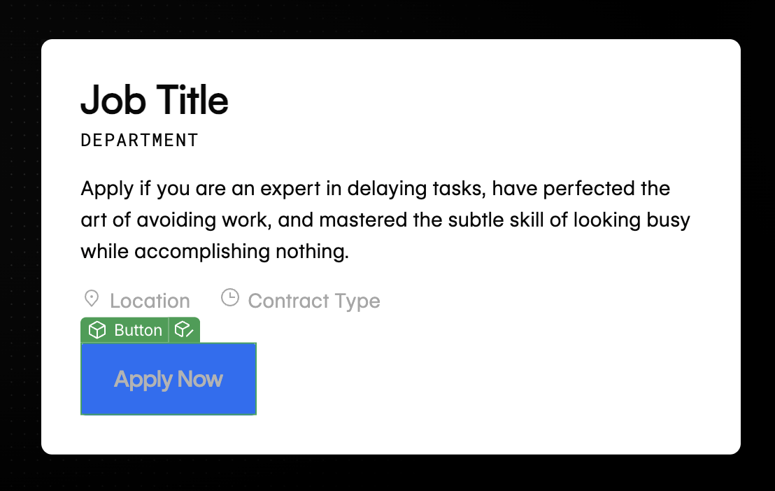 Nested component instance