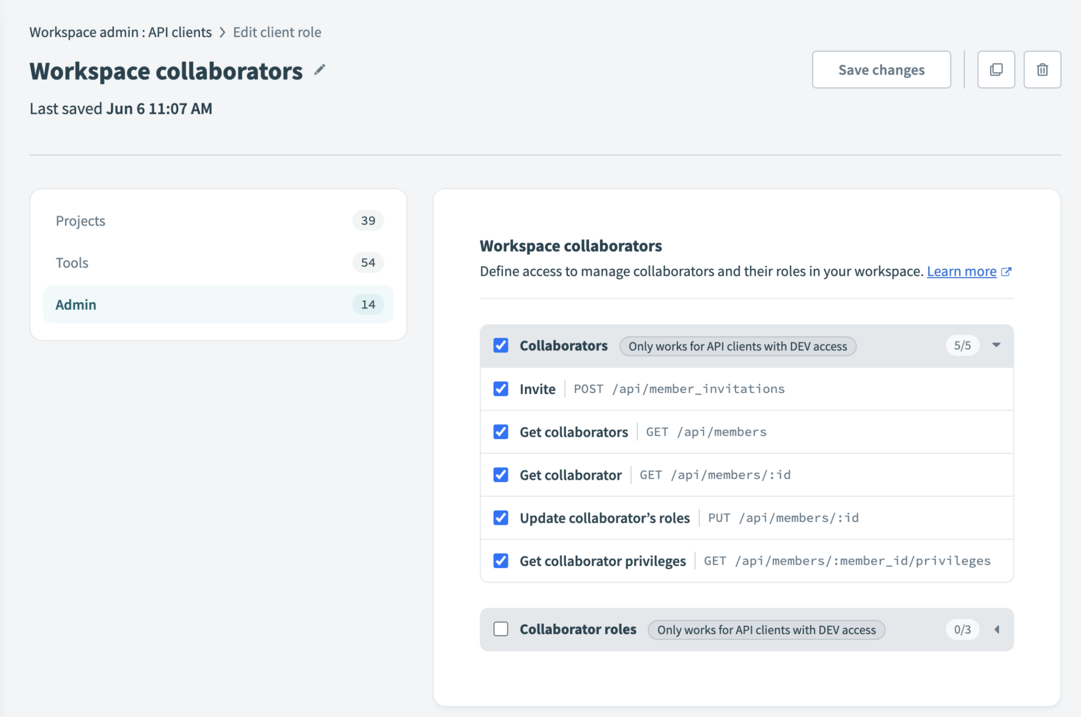 Select the endpoints you plan to enable