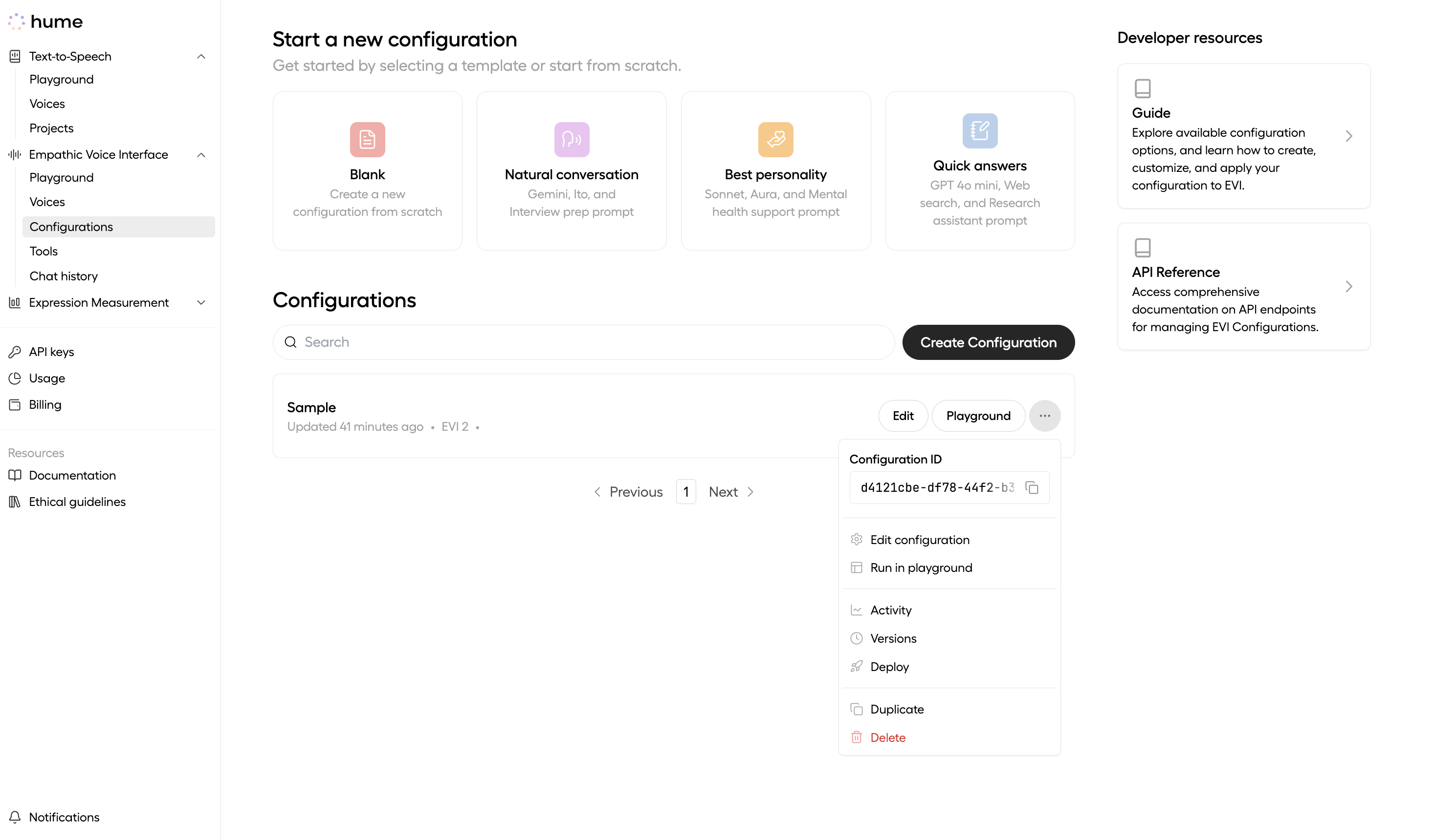 Configuration ID