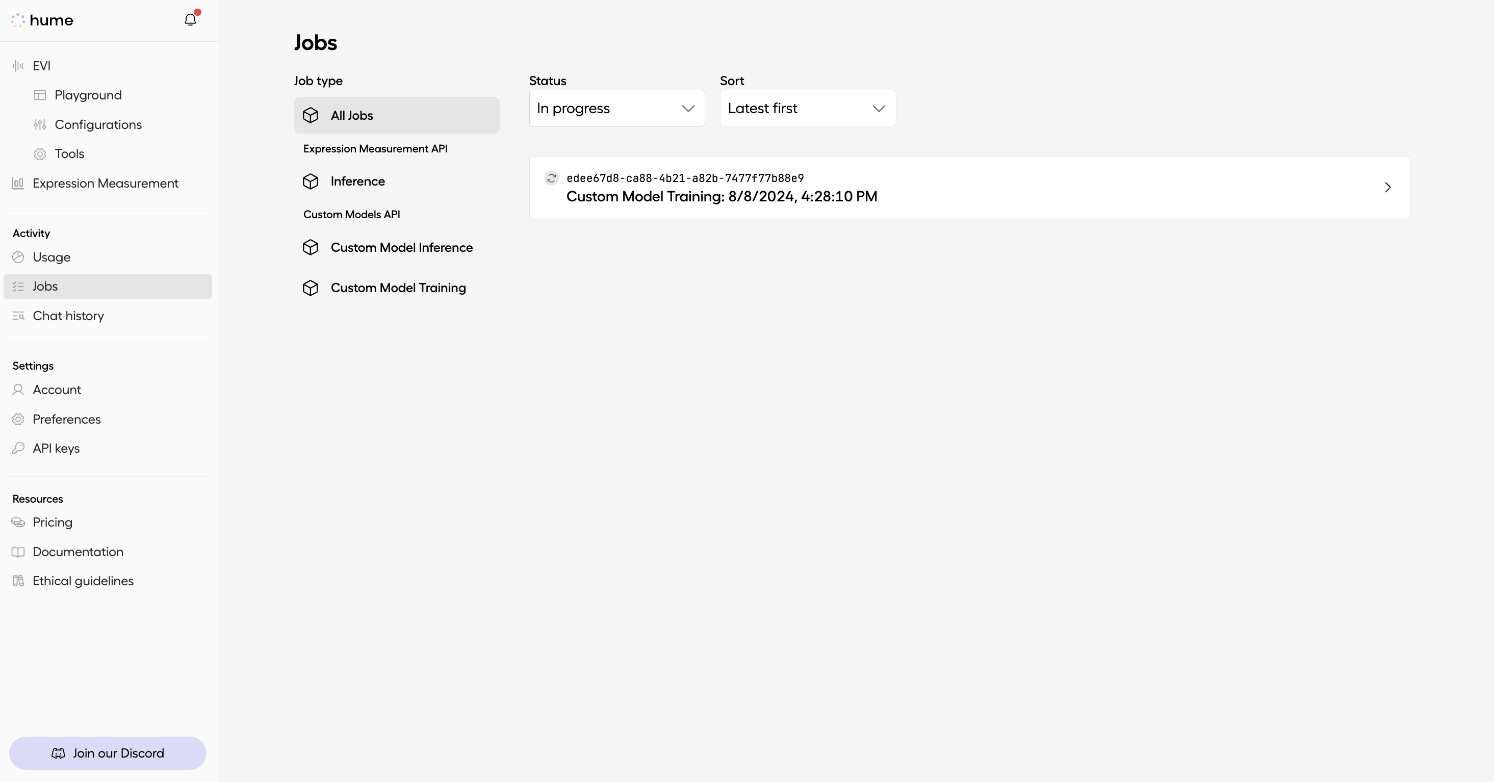 Check the status of your jobs