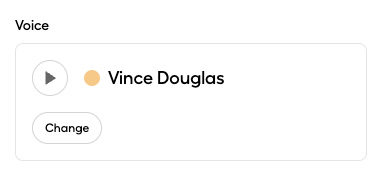 Voice selection interface