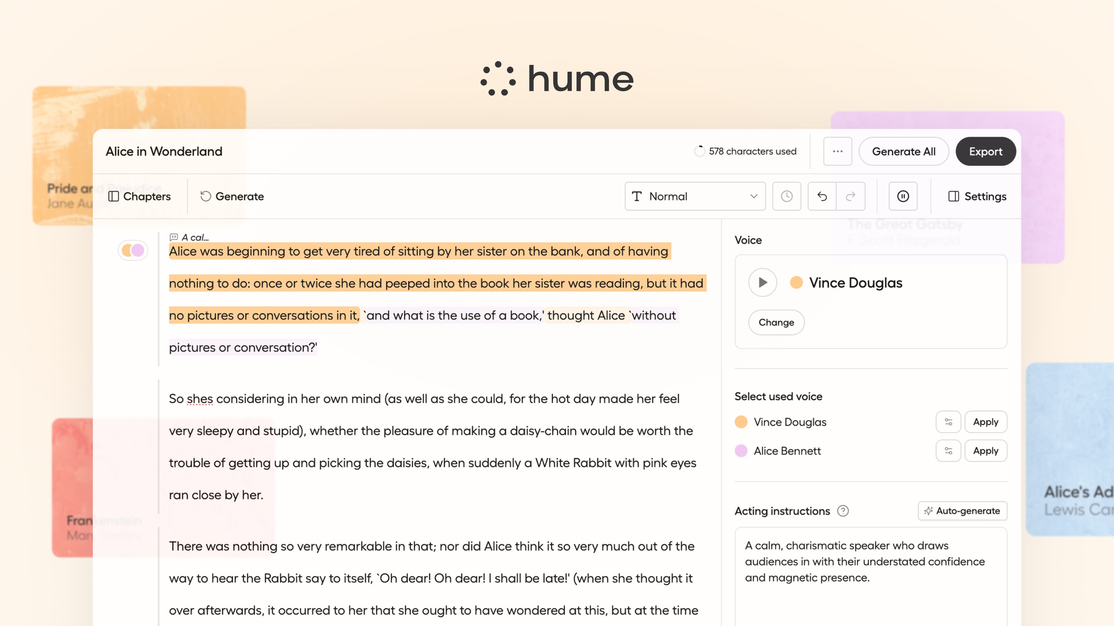 TTS Projects interface