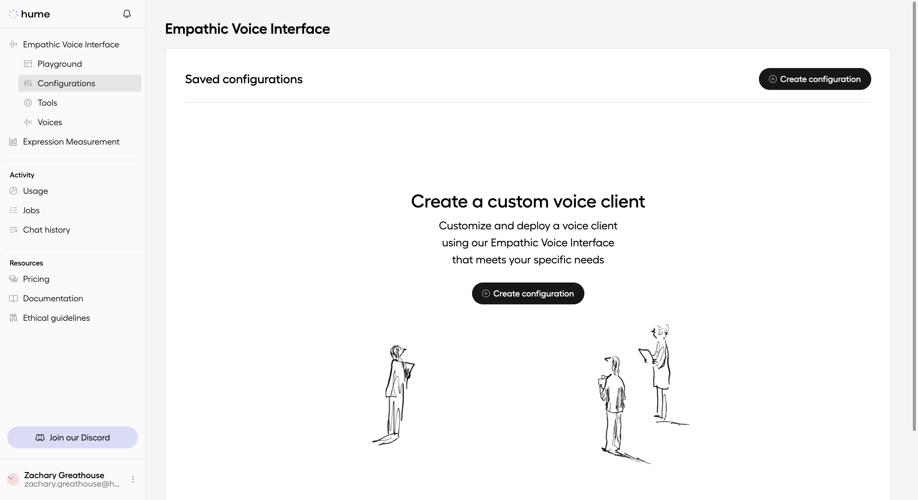 Create a configuration called Weather Assistant Config in the Hume portal