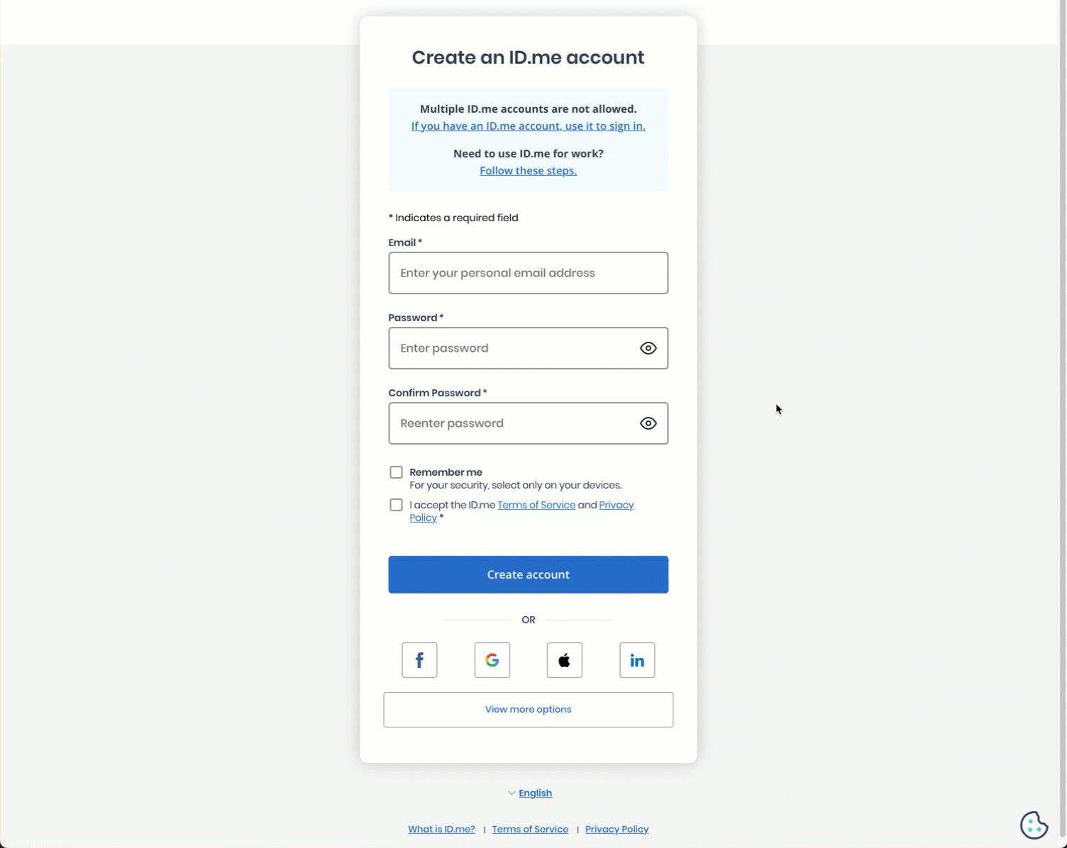 Short clip showing how users can select their preffered language