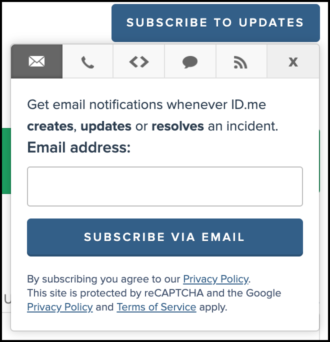 Image showing how to subscribe via email