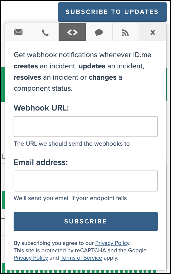 Image showing how to subscribe via webhook