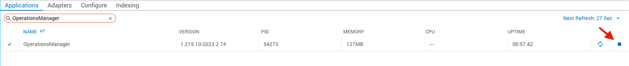 Stopped Operations Manager