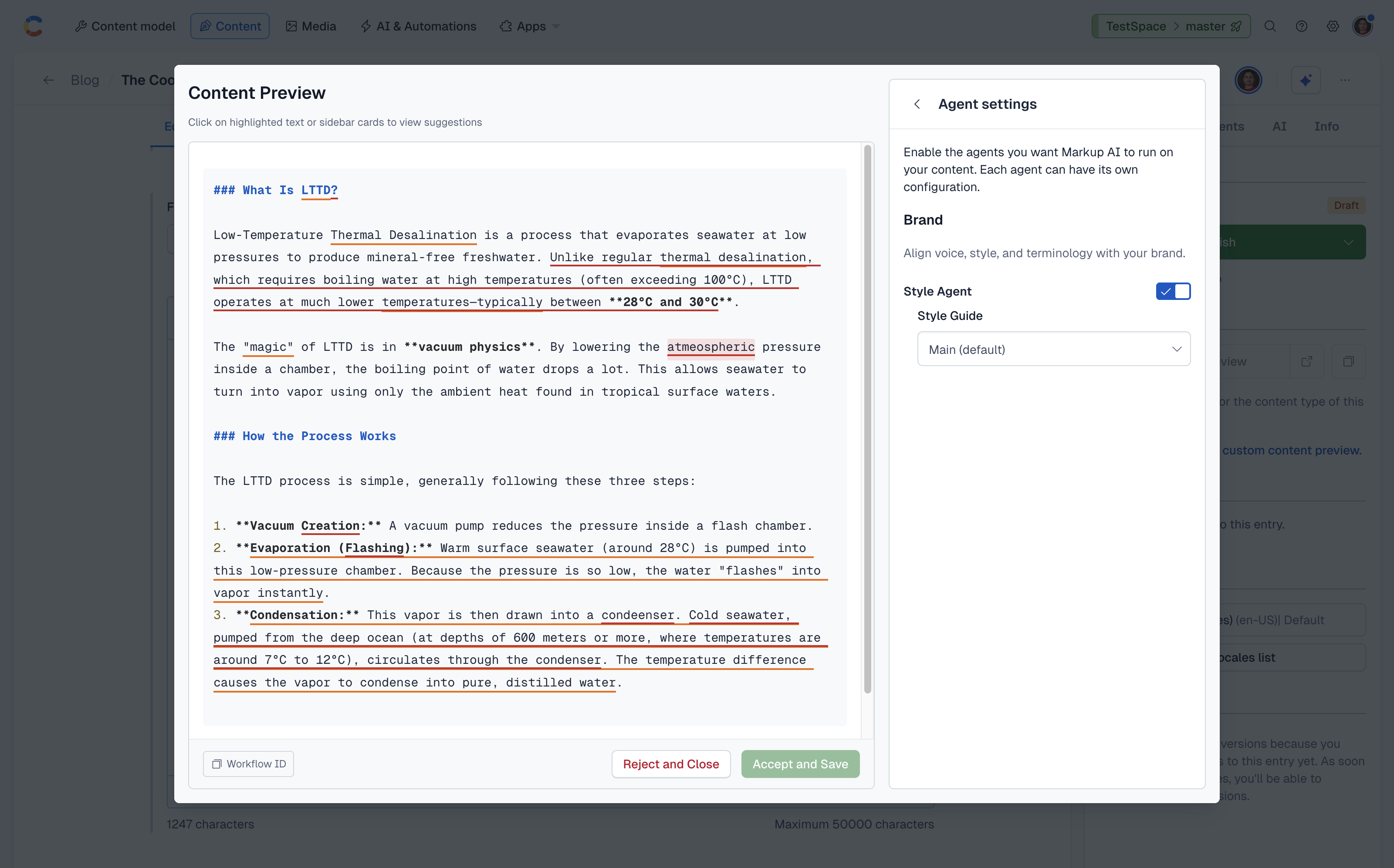 Markup AI for Contentful — Integration Guide | Markup AI
