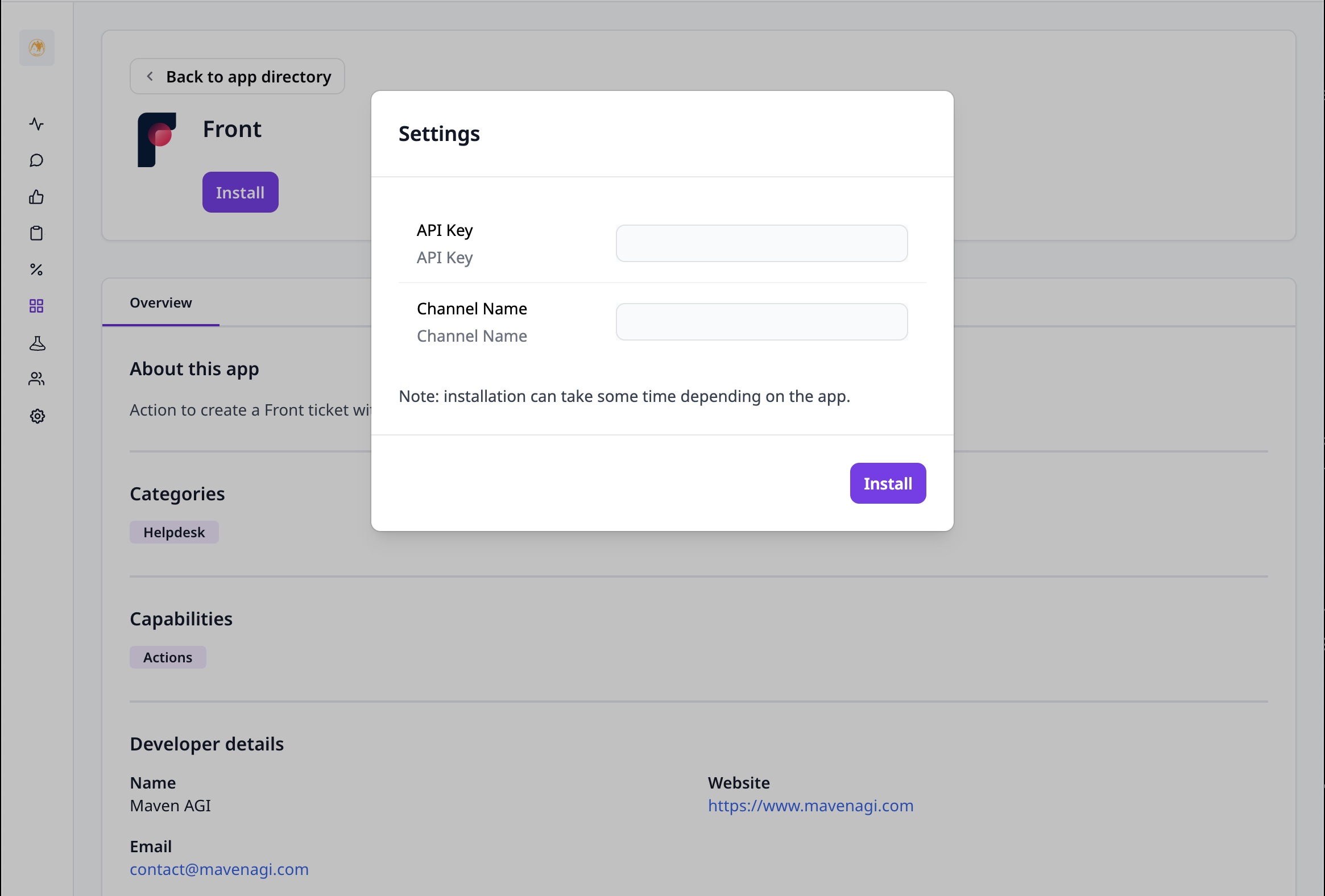 Configure API Token and Channel