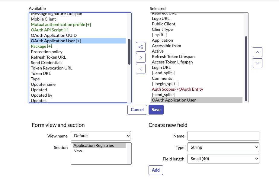 OAuth Client Configuration
