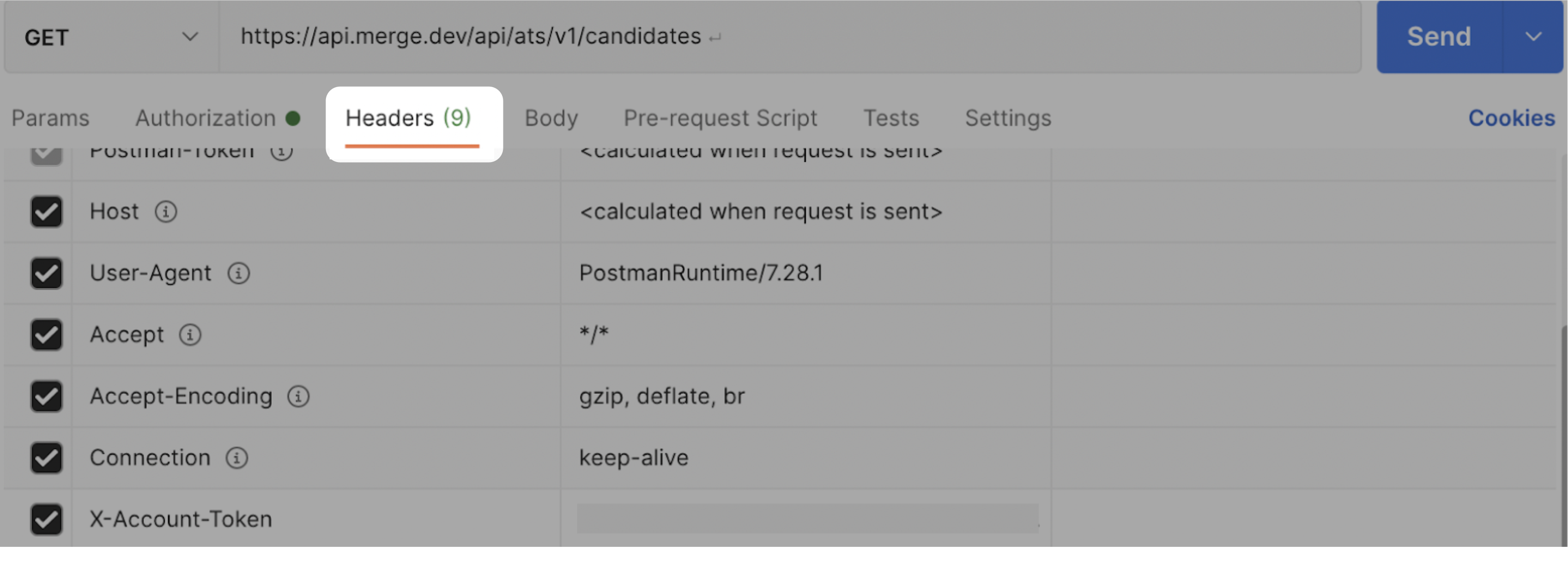 X-Account-Token header