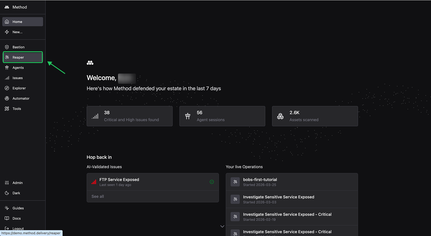 Open Reaper from the Method homepage