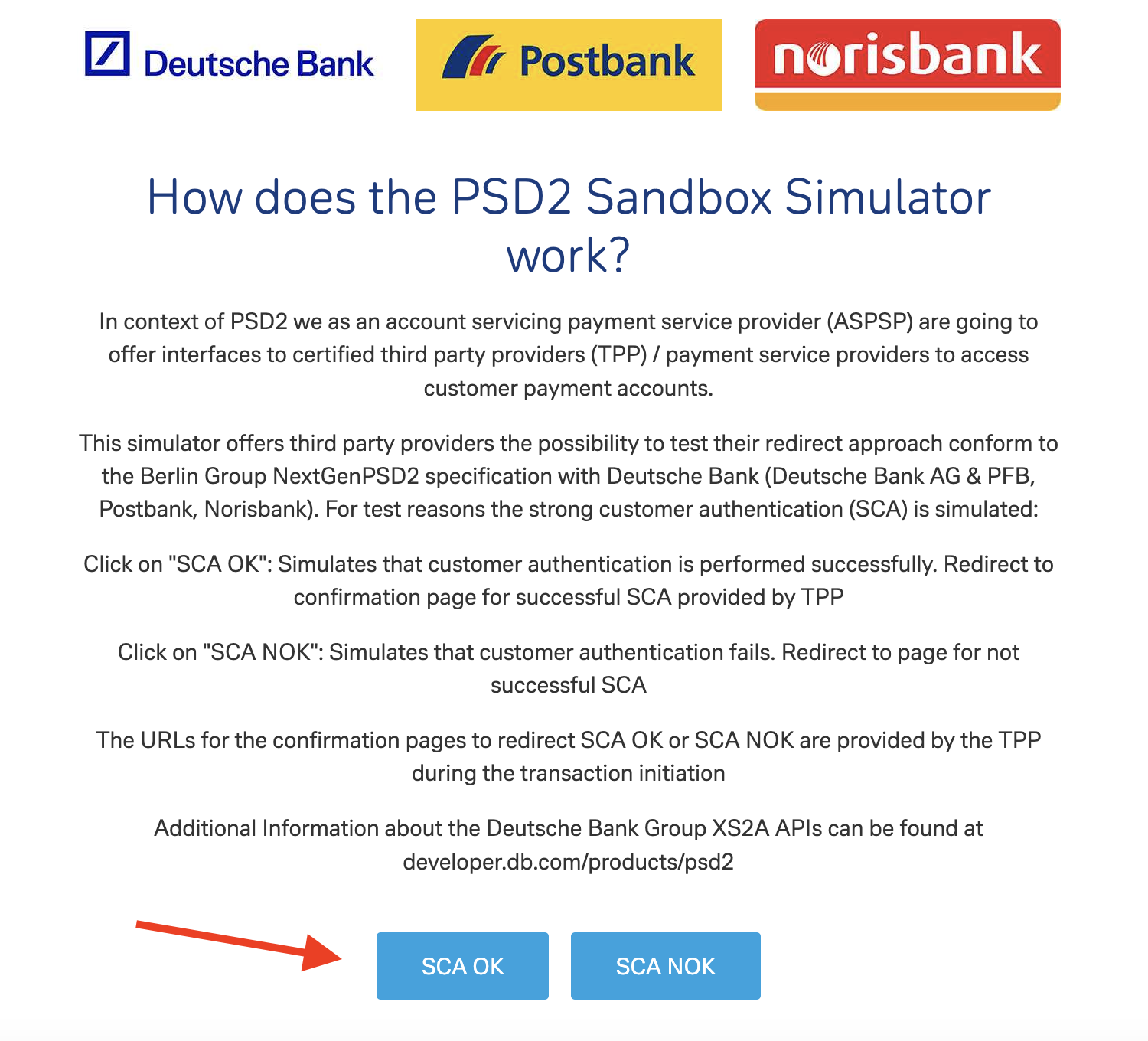 Deutsche Bank sandbox