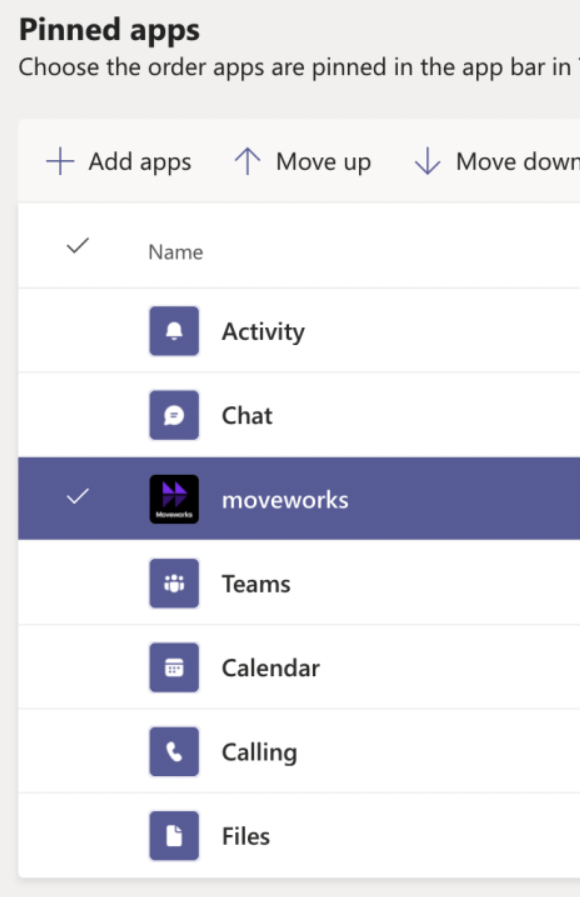 New Teams app setup policy configuration