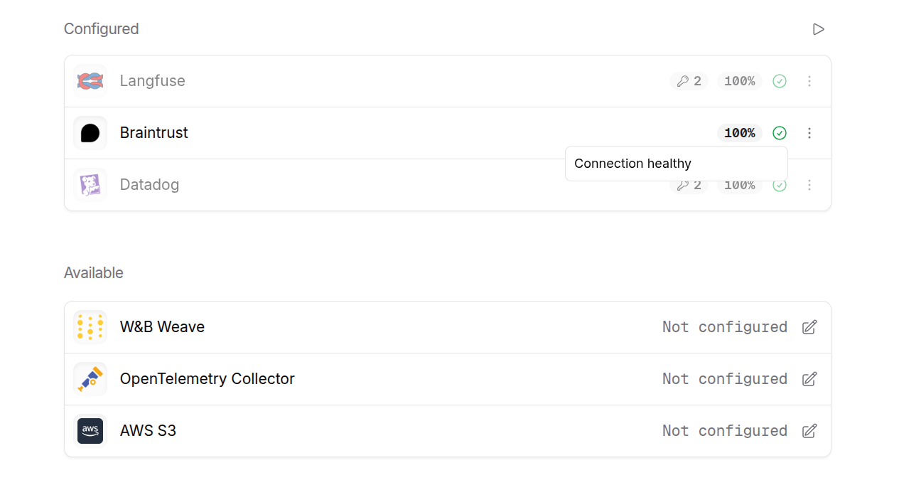 Braintrust Configured