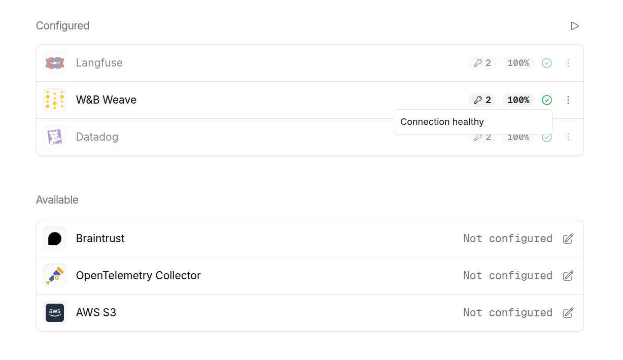 W&B Weave Configured