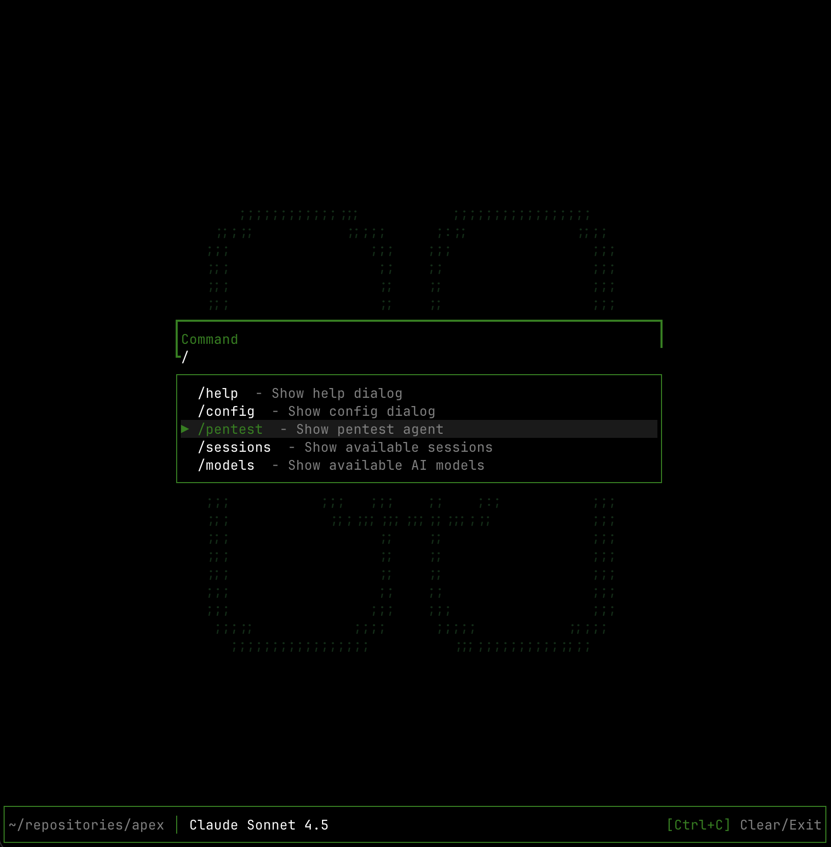 Apex Terminal Interface