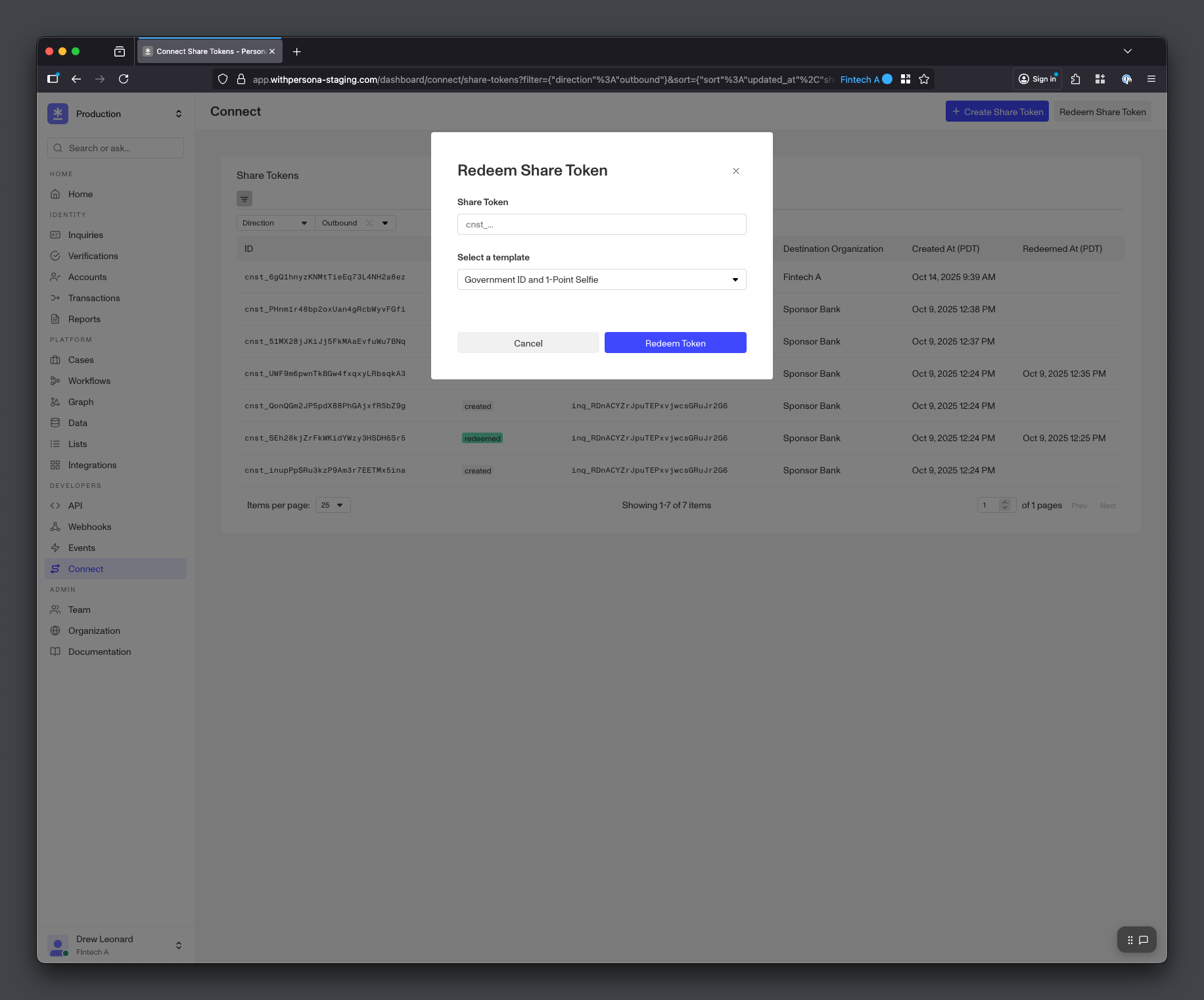connect-redeem-share-token