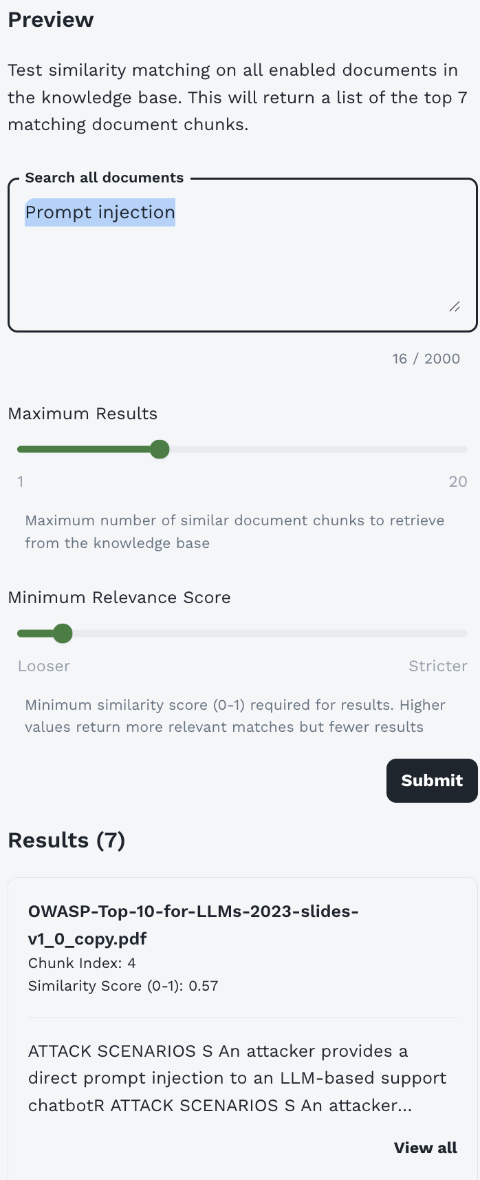 Test Semantic Search