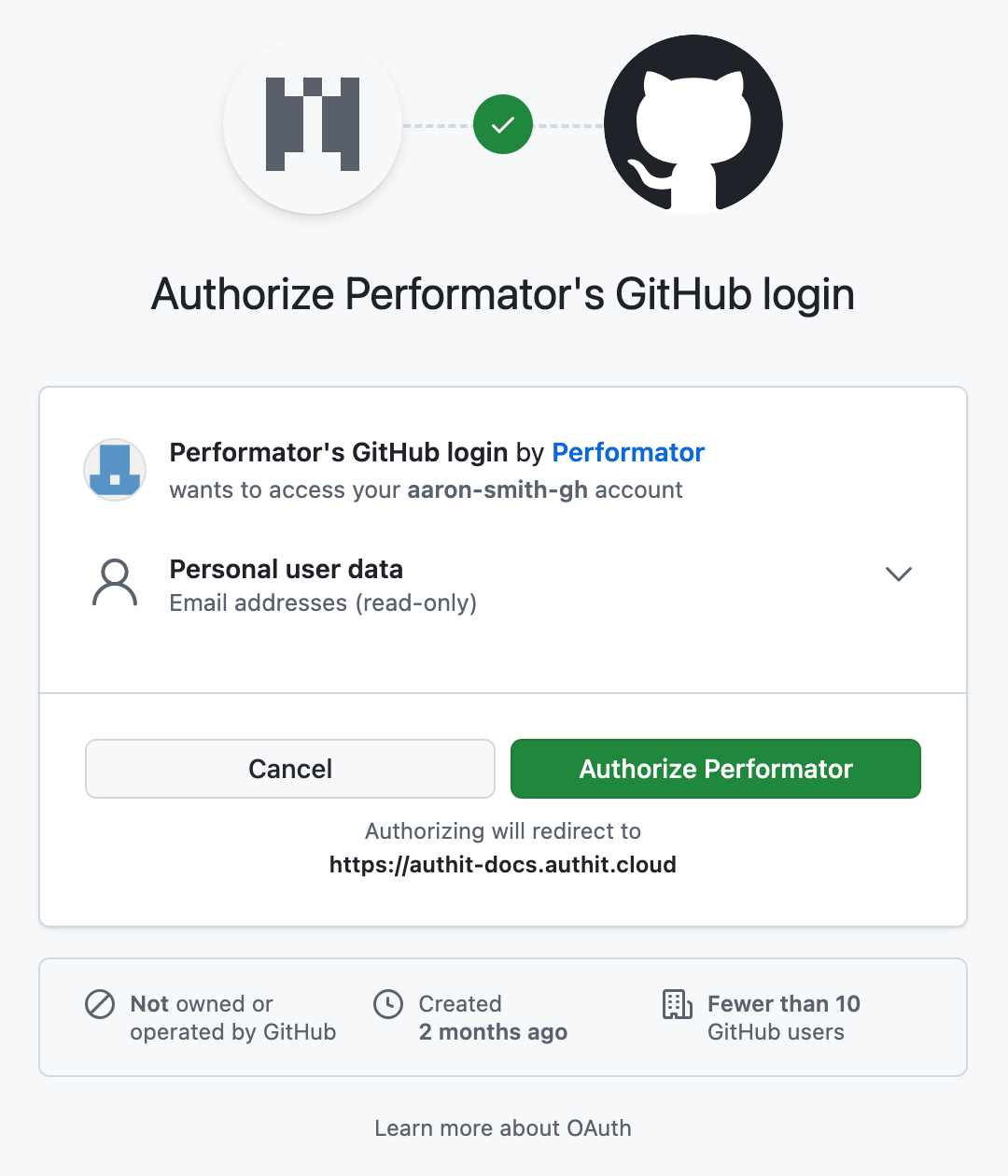 Authorize GitHub OAuth app