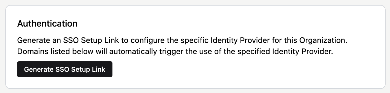 Generating an SSO link