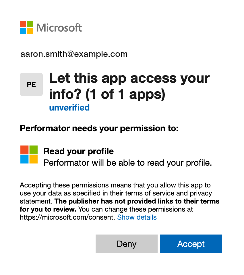Authorize Microsoft OAuth app