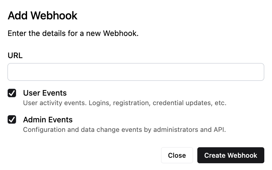 Adding a webhook