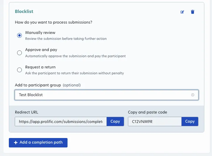 Add a completion path