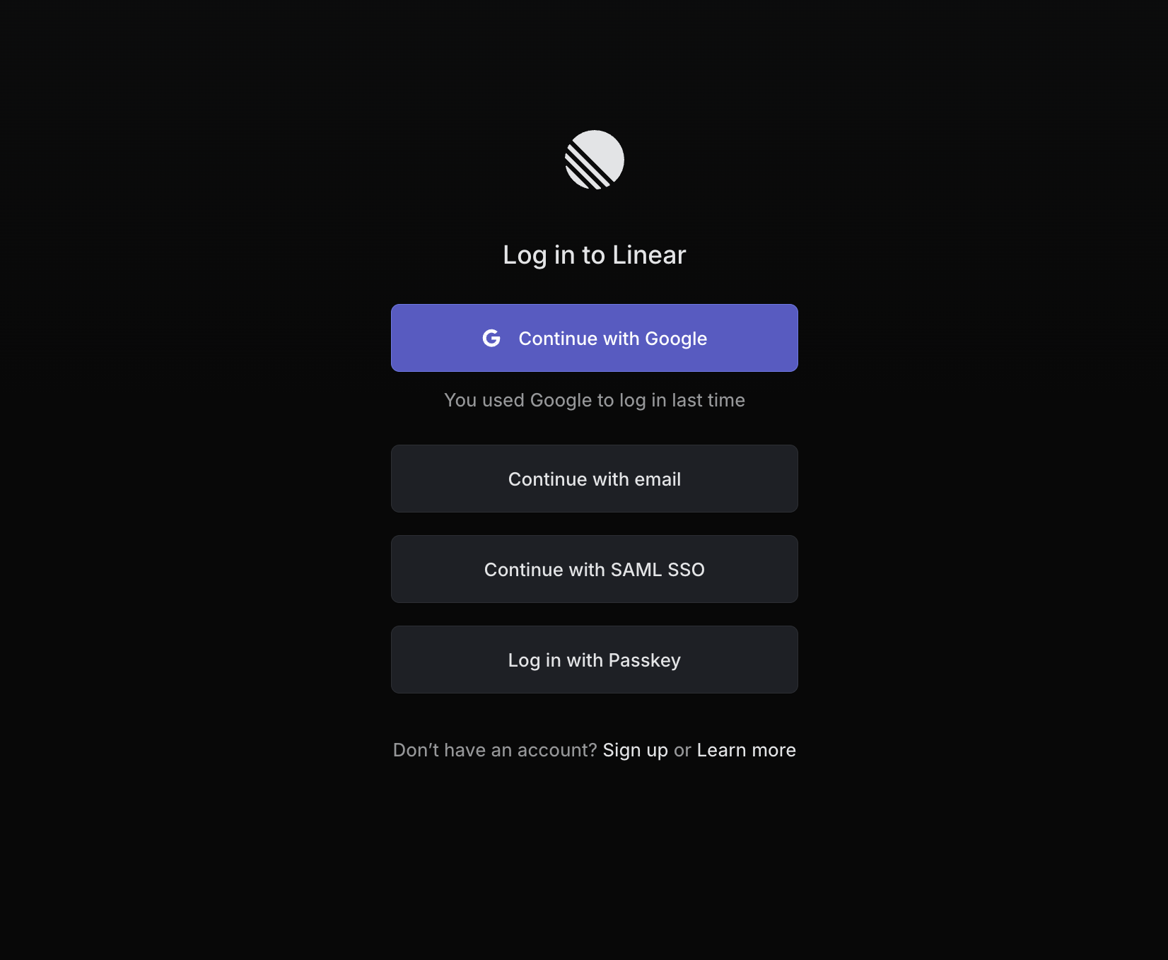 Linear Organization Selection