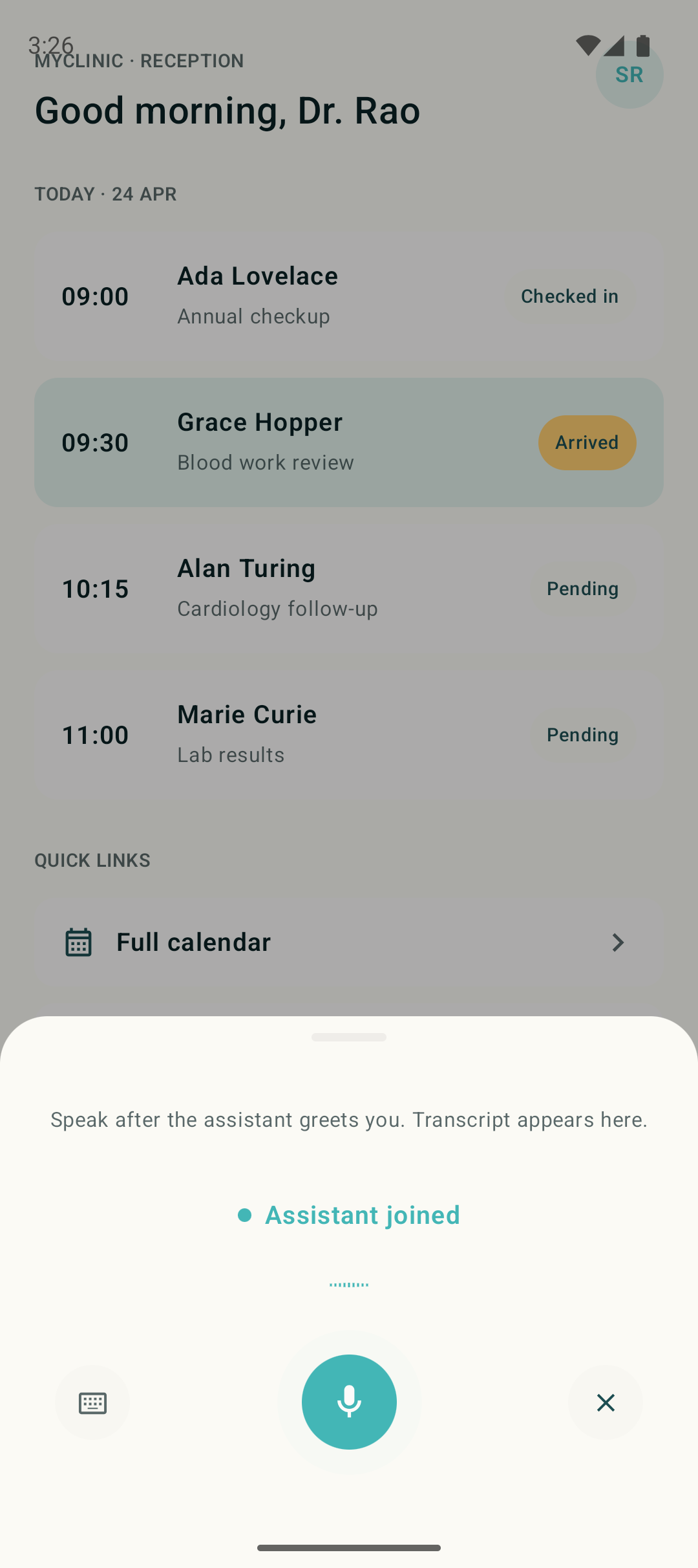 Android widget sheet joined