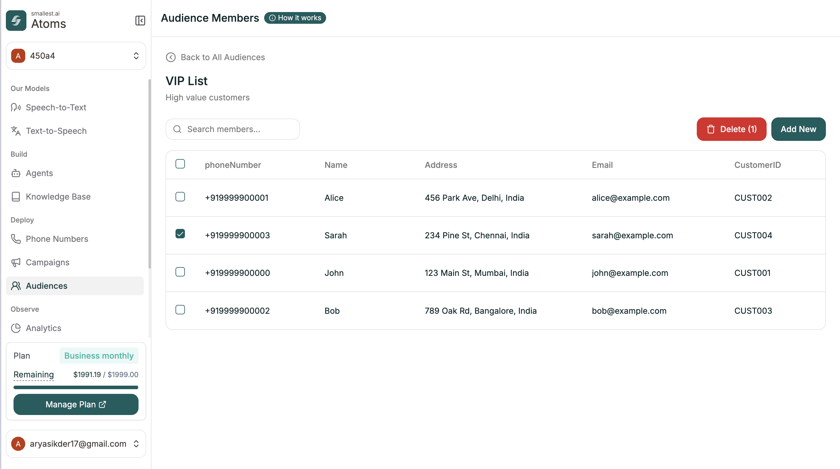 Audience members view