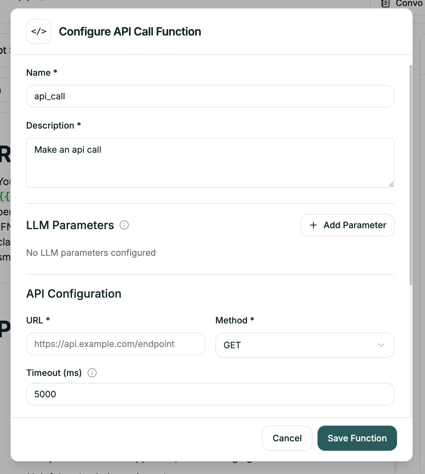 API call basic setup