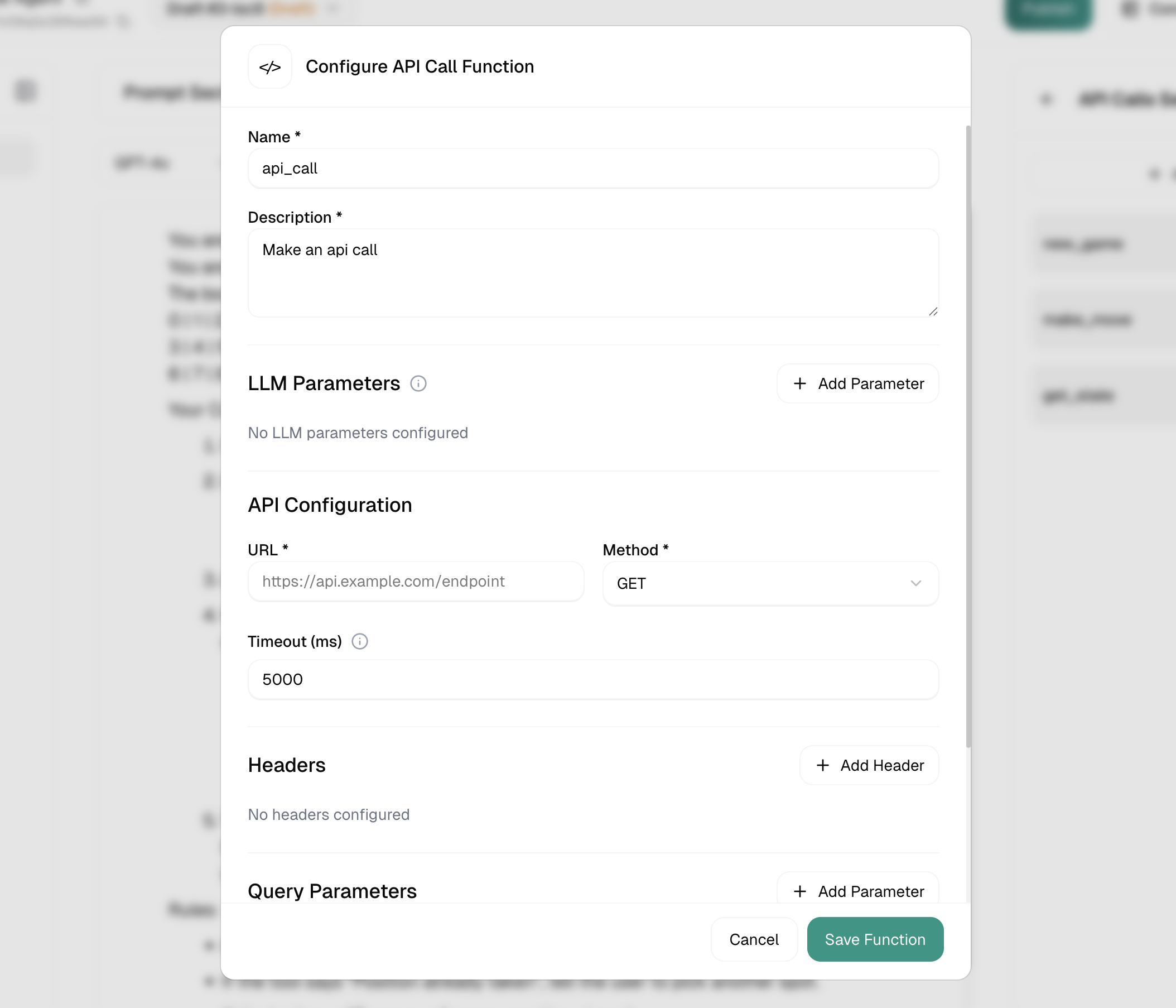 API call basic setup